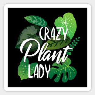 Crazy Plant Lady - leaves design Sticker